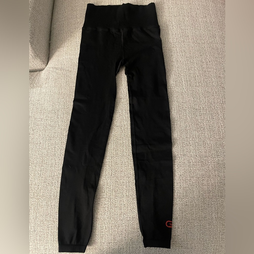 Free people Black High-Waist Leggings with cyclebar logo size XS